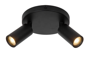 RITMO - Spot plafonnier - Ø 15 cm - 2xGU10 (MR11) - Noir