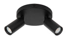 RITMO - Spot plafonnier - Ø 15 cm - 2xGU10 (MR11) - Noir