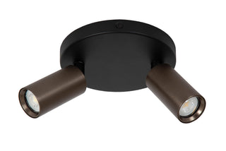 RITMO - Plafondspot - Ø 15 cm - 2xGU10 (MR11) - Koffie