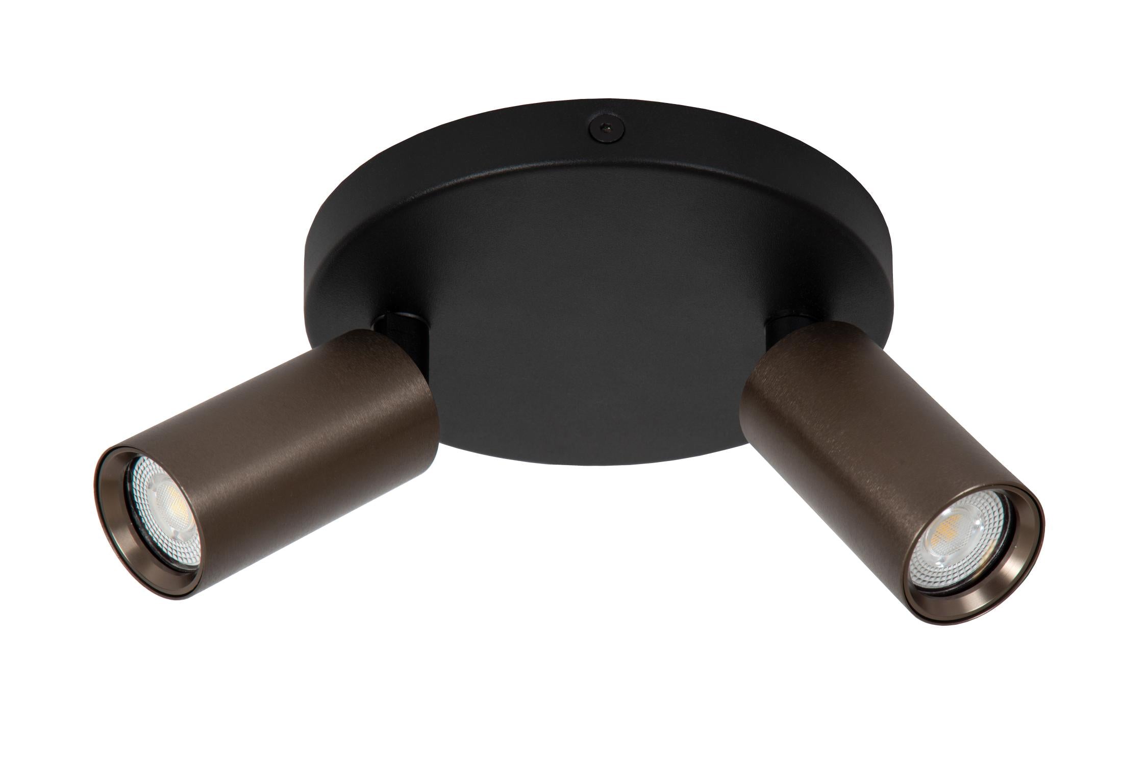 RITMO - Plafondspot - Ø 15 cm - 2xGU10 (MR11) - Koffie