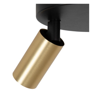 RITMO - Plafondspot - Ø 18 cm - 3xGU10 (MR11) - Mat Goud / Messing