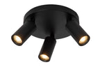 RITMO - Plafondspot - Ø 18 cm - 3xGU10 (MR11) - Zwart