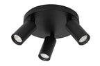 RITMO - Plafondspot - Ø 18 cm - 3xGU10 (MR11) - Zwart