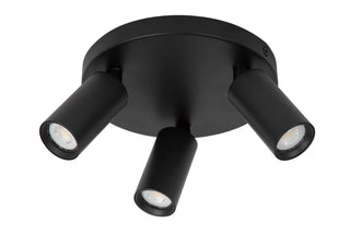 RITMO - Plafondspot - Ø 18 cm - 3xGU10 (MR11) - Zwart