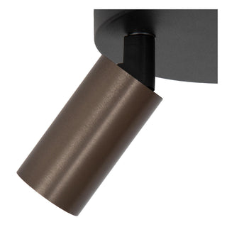 RITMO - Plafondspot - Ø 18 cm - 3xGU10 (MR11) - Koffie