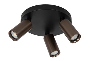 RITMO - Plafondspot - Ø 18 cm - 3xGU10 (MR11) - Koffie