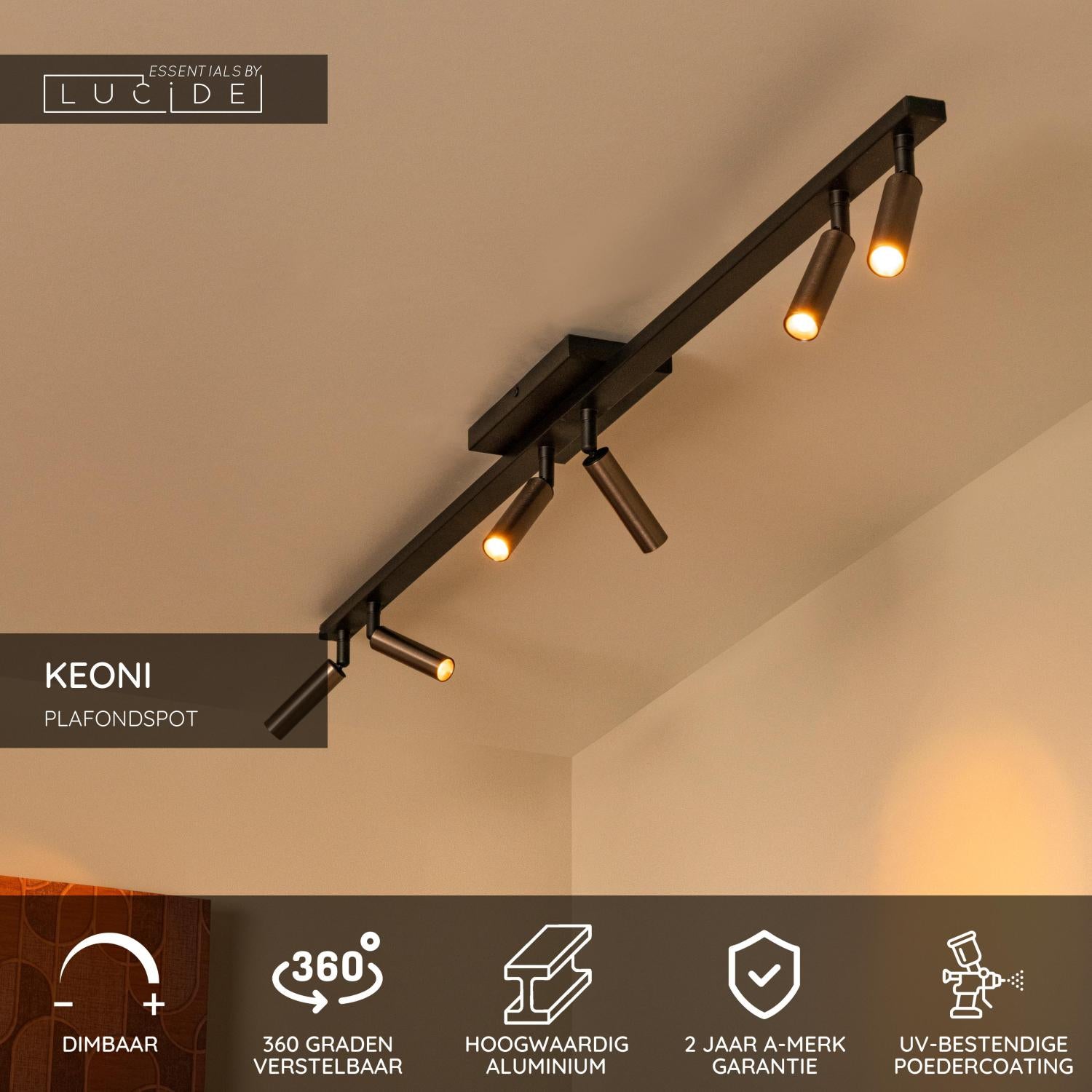 KEONI - Spot plafonnier - 6xG9 - Café | Essential