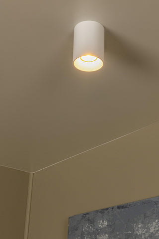 Lucide - GERTI - Ceiling spotlight - Ø 8 cm - 1xGU10 (MR16) - Including interchangeable rings - White - IP20