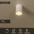 Lucide - GERTI - Ceiling spotlight - Ø 8 cm - 1xGU10 (MR16) - Including interchangeable rings - White - IP20