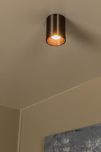 Lucide - GERTI - Plafondspot - Ø 8 cm - 1xGU10 (MR16) - Koffie - IP20