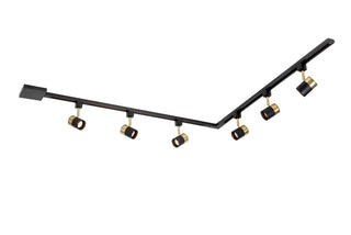 TRACK Starterset - 1-fase Railsysteem / Railverlichting - 2 meter - Zwart