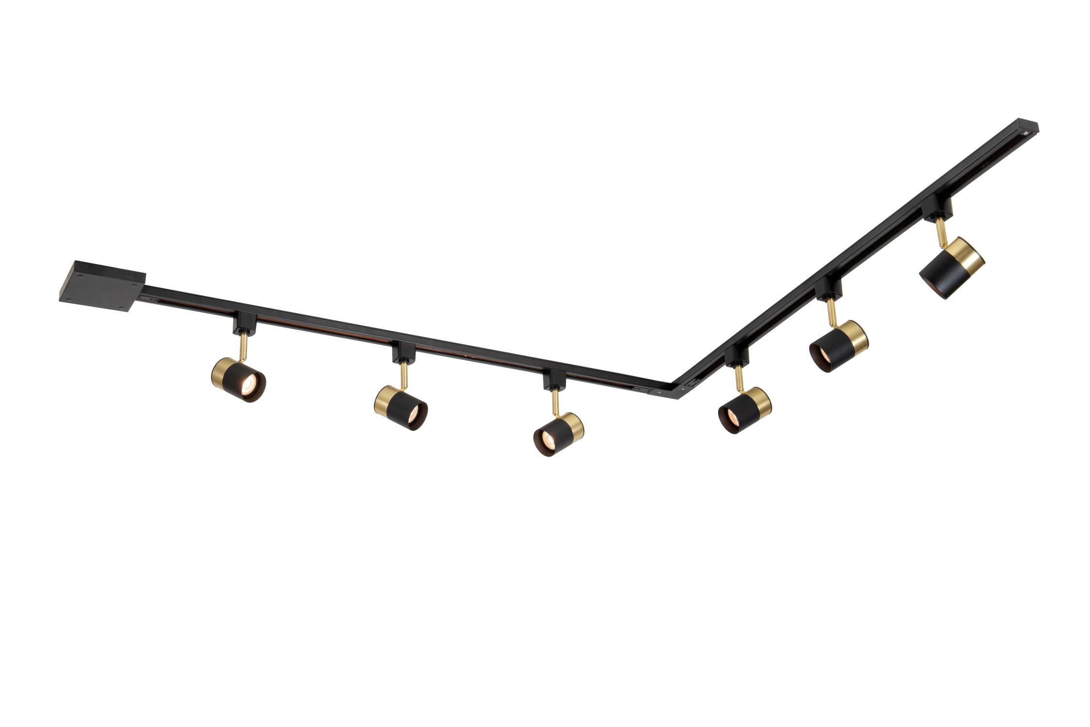 TRACK Starterset - 1-fase Railsysteem / Railverlichting - 2 meter - Zwart