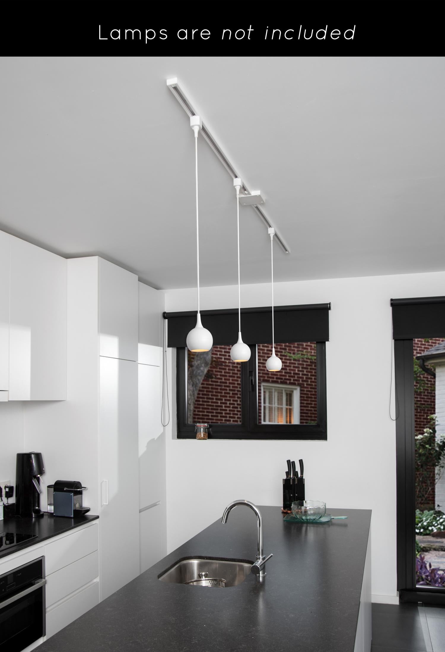 TRACK Starter kit - 1-phase Rail system / Track lighting - 2 metres - White