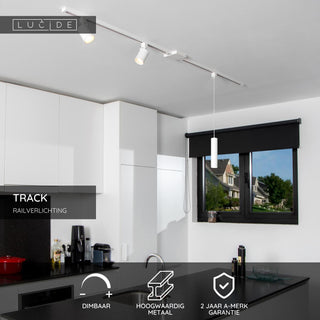 TRACK Starter kit - 1-phase Rail system / Track lighting - 2 metres - White