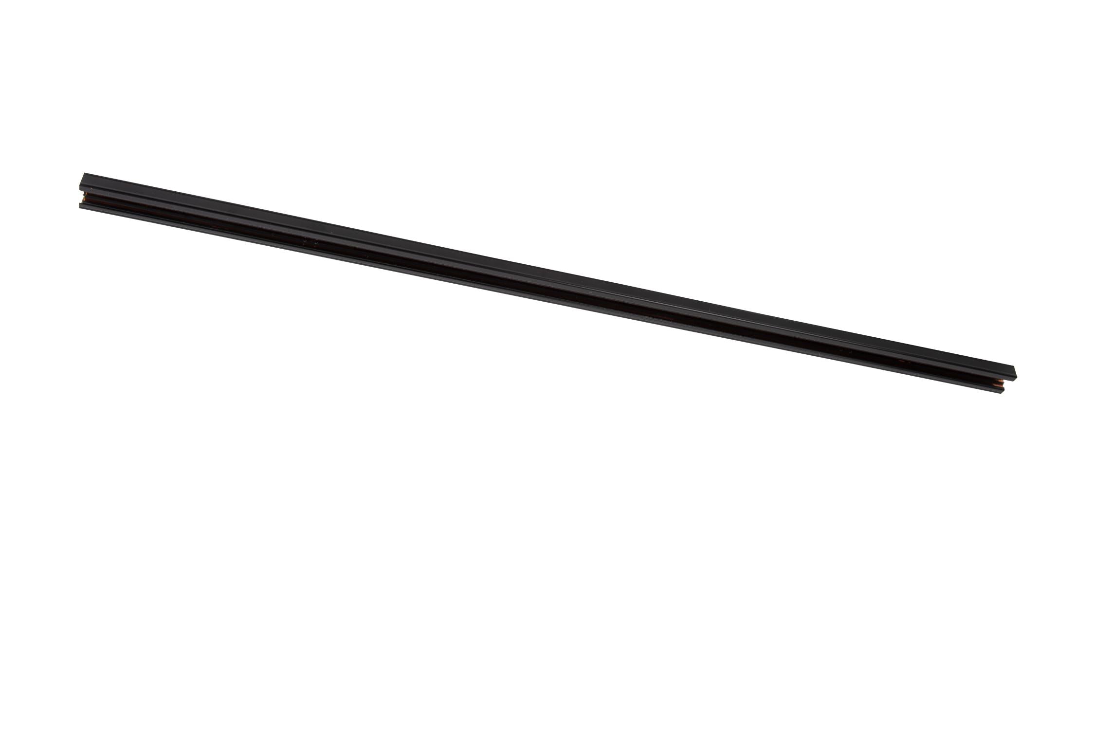 TRACK Surface-mounted rail - 1-phase Rail system / Track lighting - 1 metre- Black (Extension)