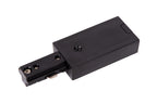 TRACK Alimentation - Système de rail monophasé / Éclairage sur rail - Simple - Noir (Extension)