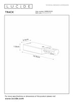 TRACK Power feed - 1-phase Rail system / Track lighting - Single - White (Extension)