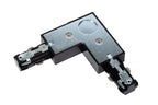 TRACK L-connector - 1-phase Rail system / Track lighting - Left - Black (Extension)