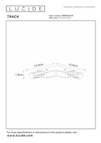 TRACK L-connector - 1-phase Rail system / Track lighting - Left - Black (Extension)