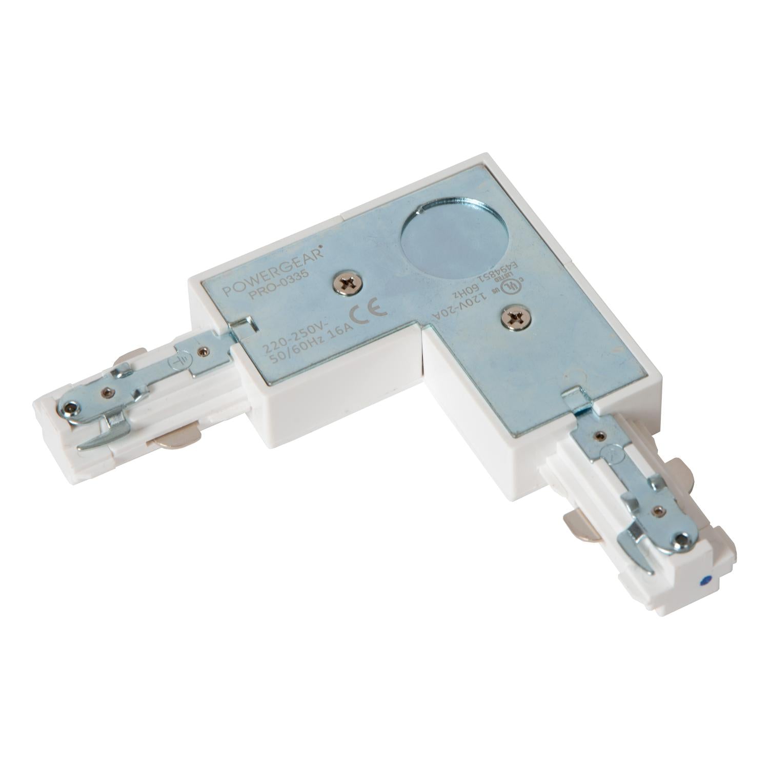 TRACK L-connector - 1-phase Rail system / Track lighting - Left -White (Extension)