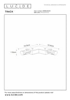 TRACK L-connector - 1-phase Rail system / Track lighting - Left -White (Extension)