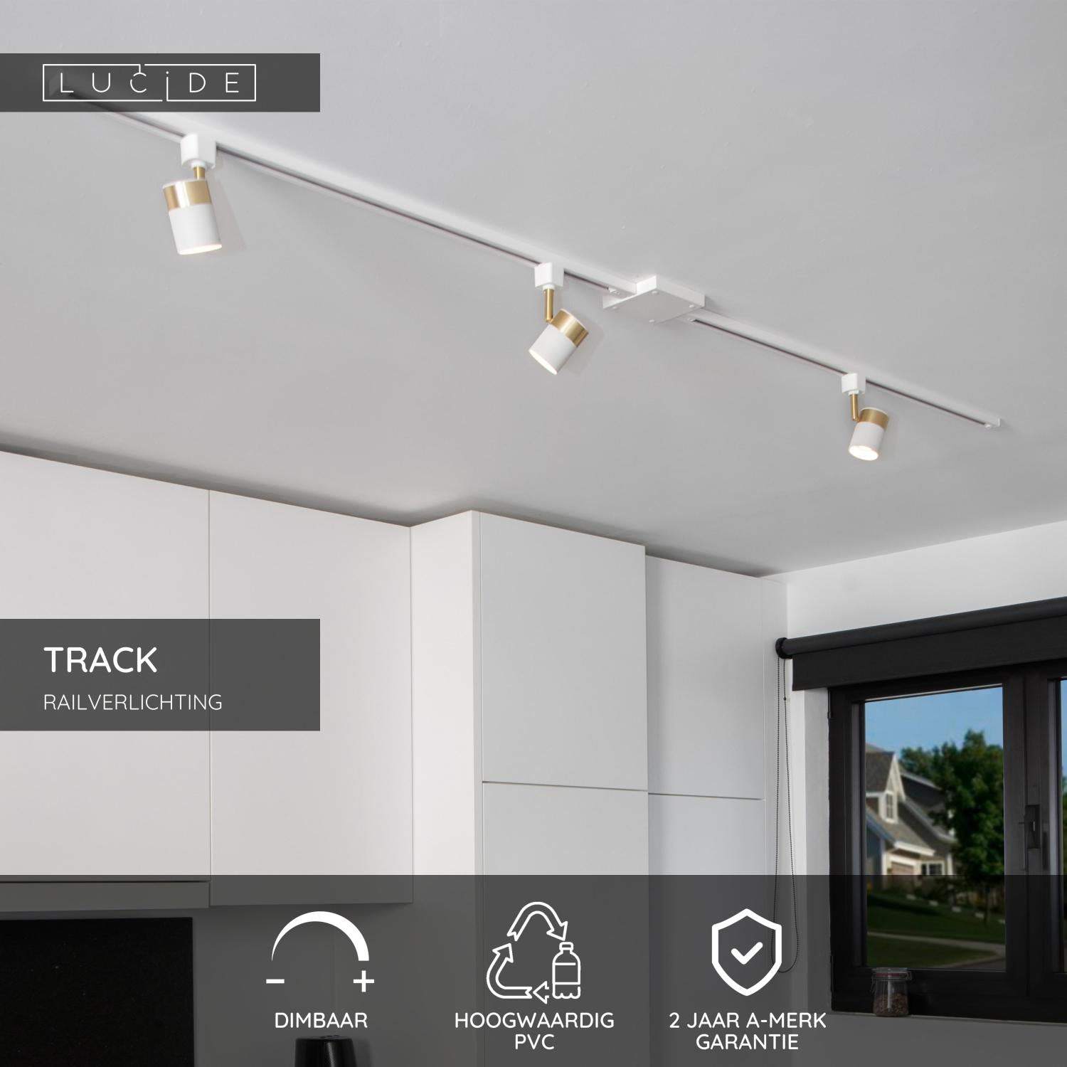 TRACK L-connector - 1-phase Rail system / Track lighting - Left -White (Extension)