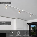 TRACK I-koppelstuk - 1-fase Railsysteem / Railverlichting - Wit (Uitbreiding)