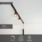 TRACK T-koppelstuk  B - 1-fase Railsysteem / Railverlichting - Zwart (Uitbreiding)