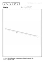 TRACK Cover plate- 1-phase Rail system / Track lighting - 2 metres - White (Extension)