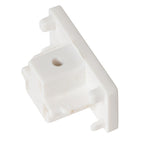 TRACK End cap - 1-phase Rail system / Track lighting - Set of 2 - White (Extension)
