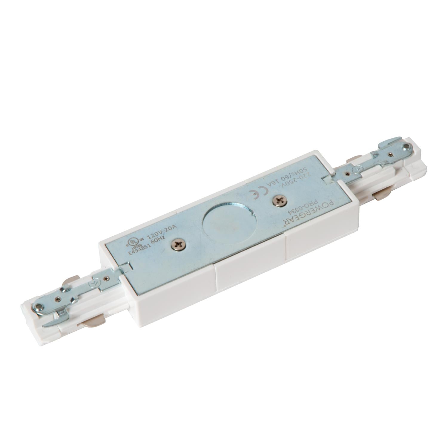 TRACK Power feed - 1-phase Rail system / Track lighting - Double - Black (Extension)