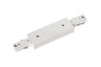 TRACK Startvoeding - 1-fase railsysteem / Railverlichting - Dubbel - Wit (Uitbreiding)