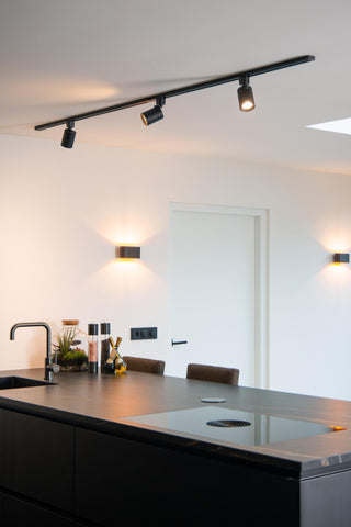 TRACK NIGEL Rail spot - 1-phase Rail system / Track lighting - 1xGU10 - Black (Extension)