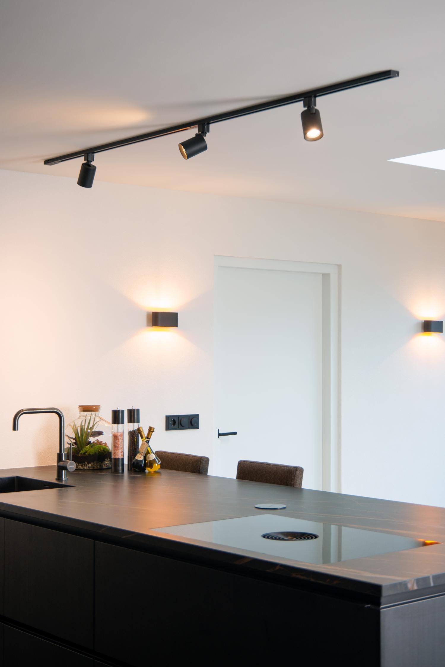 TRACK NIGEL Rail spot - 1-phase Rail system / Track lighting - 1xGU10 - Black (Extension)