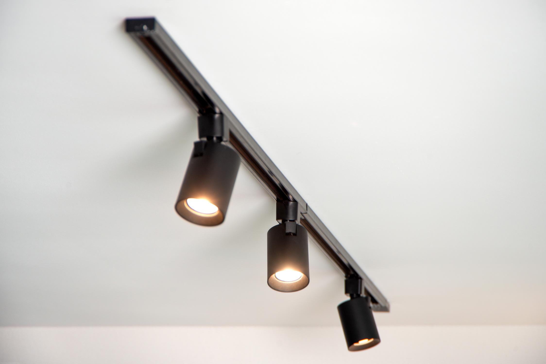 TRACK NIGEL Rail spot - 1-phase Rail system / Track lighting - 1xGU10 - Black (Extension)