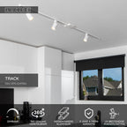 TRACK NIGEL Rail spot - 1-phase Rail system / Track lighting - 1xGU10 - White (Extension)