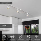 TRACK DORIAN Rail spot - 1-phase Rail system / Track lighting - 1xES111 - White (Extension)
