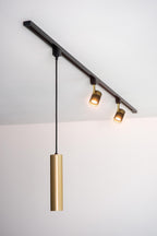 TRACK FLORIS Pendant light - 1-phase Rail system / Track lighting - 1xGU10 - Matt Gold / Brass (Extension)