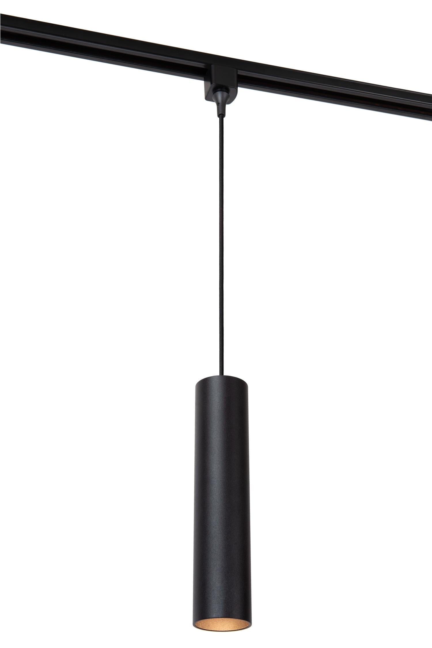 TRACK FLORIS Pendant light - 1-phase Rail system / Track lighting - 1xGU10 - Black (Extension)