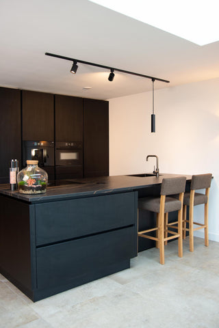 TRACK FLORIS Pendant light - 1-phase Rail system / Track lighting - 1xGU10 - Black (Extension)