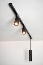 TRACK FLORIS Pendant light - 1-phase Rail system / Track lighting - 1xGU10 - Black (Extension)