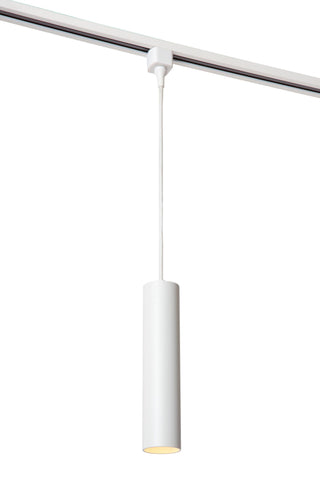 TRACK FLORIS Hanglamp - 1-fase Railsysteem / Railverlichting - 1xGU10 - Wit (Uitbreiding)