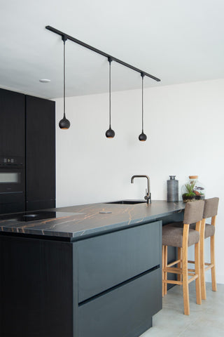 TRACK FAVORI Pendant light - 1-phase Rail system / Track lighting - 1xGU10 - Black (Extension)