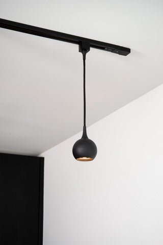 TRACK FAVORI Pendant light - 1-phase Rail system / Track lighting - 1xGU10 - Black (Extension)