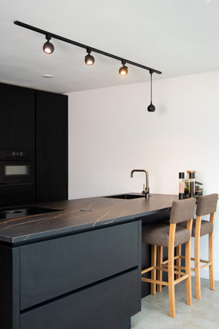 TRACK FAVORI Pendant light - 1-phase Rail system / Track lighting - 1xGU10 - Black (Extension)