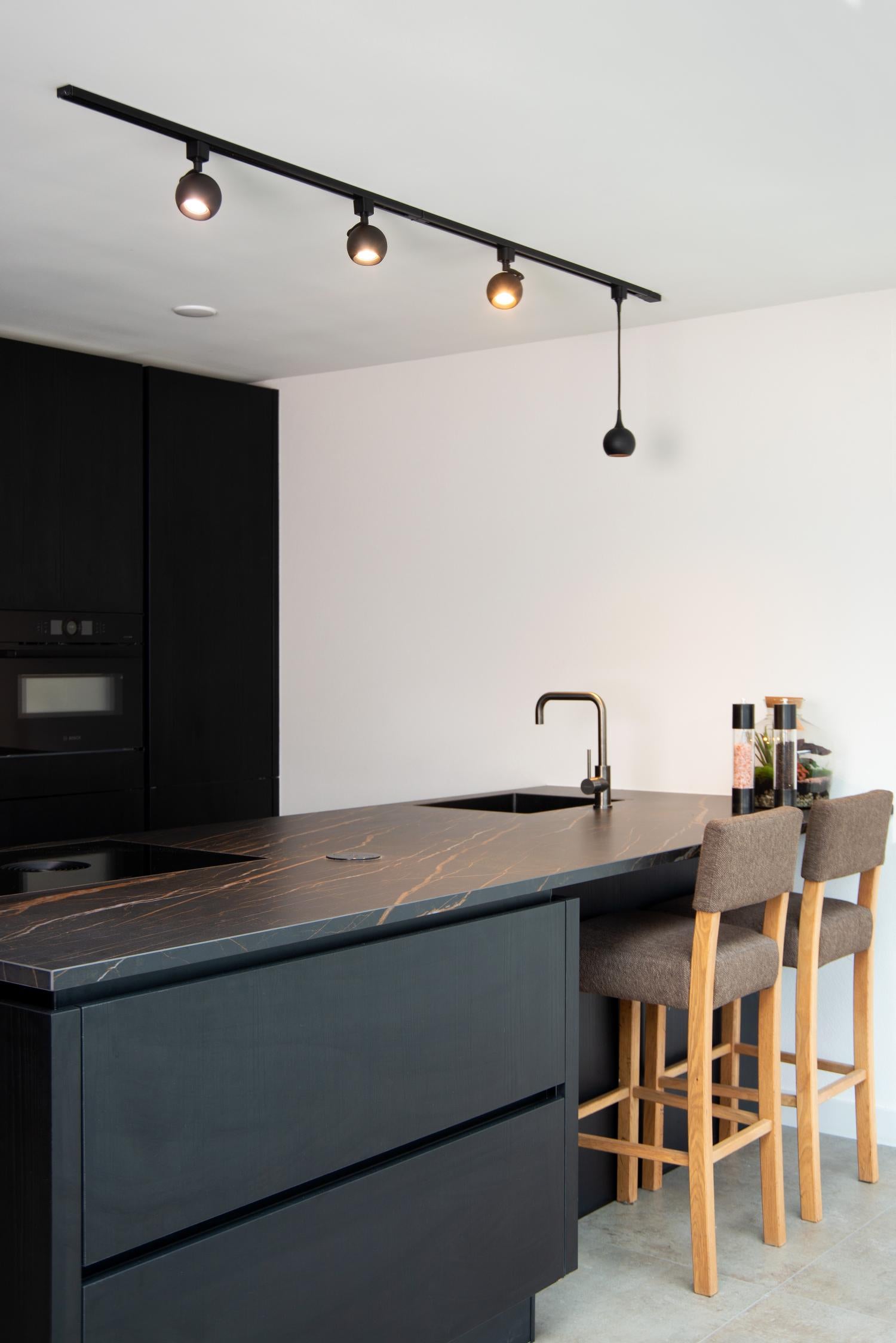 TRACK FAVORI Pendant light - 1-phase Rail system / Track lighting - 1xGU10 - Black (Extension)
