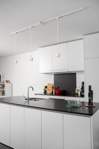 TRACK FAVORI Pendant light - 1-phase Rail system / Track lighting - 1xGU10 - White (Extension)