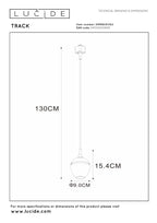 TRACK PRESTON Hanglamp - 1-fase Railsysteem / Railverlichting - 1xGU10 - Mat Goud / Messing (Uitbreiding)