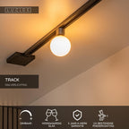 TRACK TYCHO- Rail spot - 1-phase Rail system / Track lighting - 1xG9 - Opal (Extension)