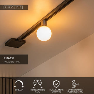 TRACK TYCHO- Rail spot - 1-phase Rail system / Track lighting - 1xG9 - Opal (Extension)